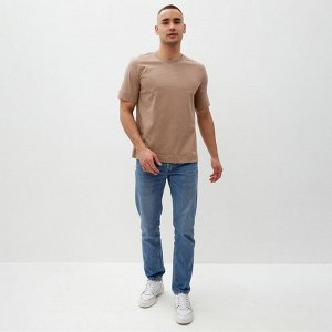 Футболка мужская MINAKU REGULAR FIT: цвет бежевый