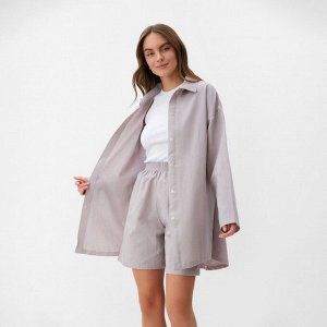 Комплект женский (рубашка, шорты) KAFTAN размер, серый