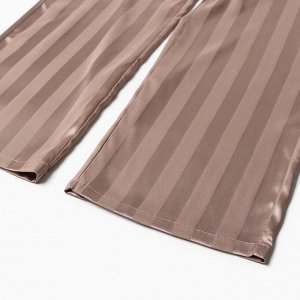 Комплект женский (рубашка, брюки) KAFTAN Silk "Полоса" размер, пудровый