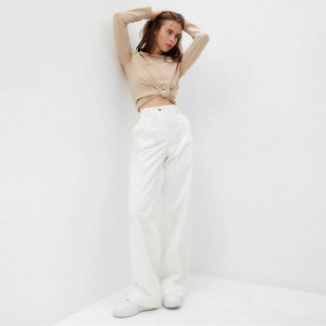 Брюки женские MINAKU: Casual Collection цвет белый
