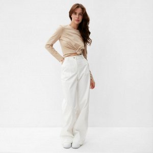 Брюки женские MINAKU: Casual Collection цвет белый