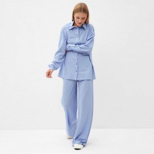 Костюм женский (рубашка, брюки) MINAKU: Home Collection, голубой