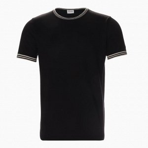 Джемпер мужской короткий рукав MINAKU REGULAR FIT: чёрный