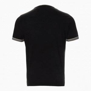 Джемпер мужской короткий рукав MINAKU REGULAR FIT: чёрный