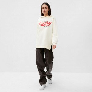 Худи женское с начёсом MIST Cozy style, молочный