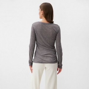 Лонгслив женский KAFTAN: Basic line цвет серо-фиолетовый