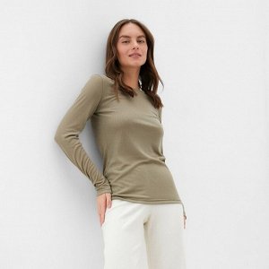 Лонгслив женский KAFTAN: Basic line цвет хаки