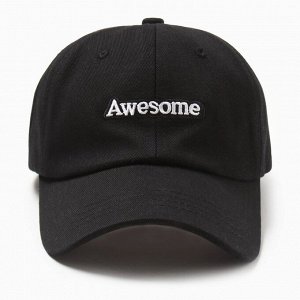 Кепка "Awesome" MINAKU, цвет чёрный, размер 58