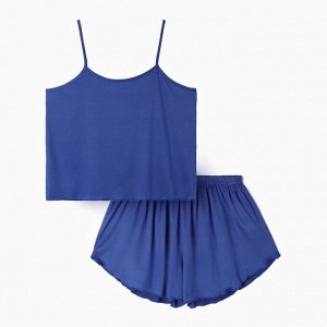 Пижама женская (топ, шорты) KAFTAN размер, цв. Синий