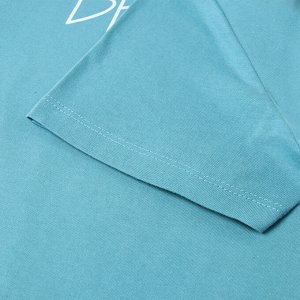 Комплект домашний женский (футболка,шорты), цвет бирюзовый
