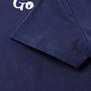 Комплект домашний женский (футболка,шорты), цвет темно-синий