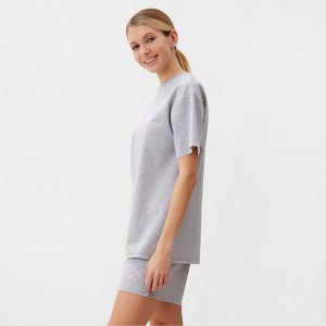 Комплект женский (футболка, шорты) MINAKU: SPORTY & STYLISH, светло-серый