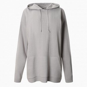 Джемпер женский MIST с капюшоном, серый, onesize (44-48)