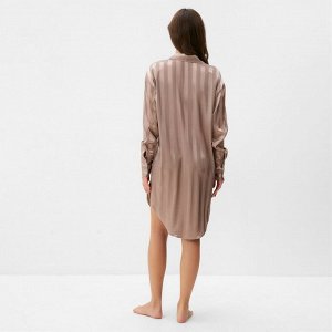 Сорочка женская KAFTAN Silk "Полоса" размер, пудровый
