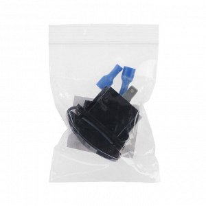Зарядное устройство, 12-24 В, 2 USB, 3,1 А, чёрный, пластик