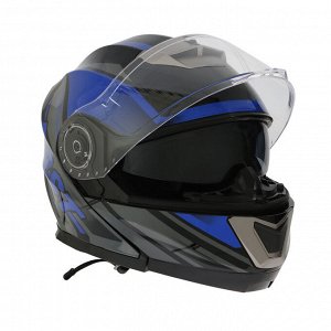 Шлем модуляр с двумя визорами, модель - BLD-160E, черно-синий