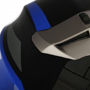 Шлем модуляр с двумя визорами, модель - BLD-160E, черно-синий