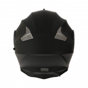 СИМА-ЛЕНД Шлем модуляр с двумя визорами, модель - BLD-160E, черный матовый