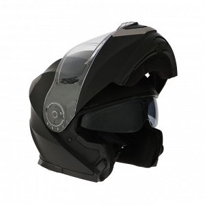 СИМА-ЛЕНД Шлем модуляр с двумя визорами, модель - BLD-160E, черный матовый