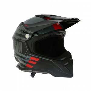 Шлем кроссовый, модель - BLD-819-7, черно-красный
