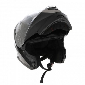 Шлем модуляр с двумя визорами, модель - BLD-160E, черный глянцевый