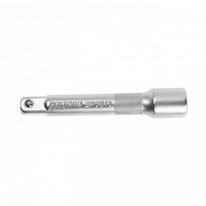 Удлинитель для воротка ТУНДРА, квадрат 1/2", 125 мм, CrV