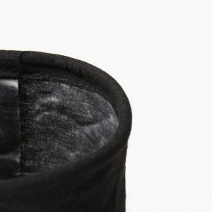 Текстил. корзинка Этель "HOME", цвет чёрный, 14х13 см, 50%хл, 50%п/э