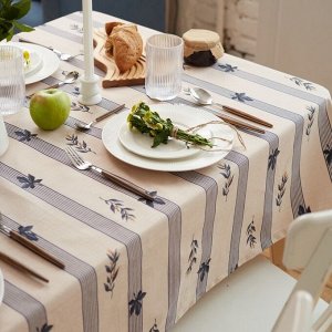 Скатерть Этель "Leaves" 149х180см, 100% хл, репс 220 г/м2