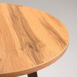 Журнальный столик "Брюгге", D = 45 см, высота 47 см, цвет дуб вотан и орех