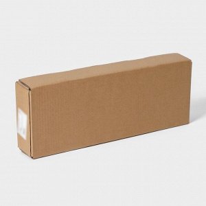Полка подвесная, 6 крючков, 40x13.5x5.5 см, алюминий, чёрная
