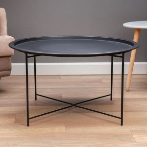 Кофейный столик "Юпитер" YS-8375L, черный 75х42 см