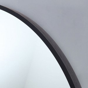 Зеркало "Чёрный матовый", настенное, 60 x 3 см
