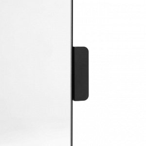 Зеркало поворотное на дверцу или стену, 80 х 30см, черное