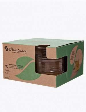 Набор стаканов Pasabahce "Tin Can" зеленый / 4 шт, 280 мл