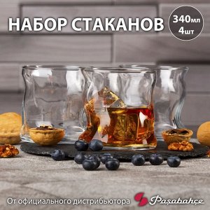 Набор стаканов Pasabahce "Аморф" / 4 шт, 340 мл
