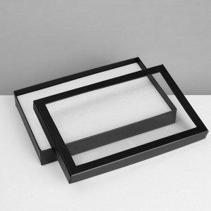 Подставка для украшений «Шкатулка» 36 мест, 21,5x13,5x3 см, цвет чёрно-белый