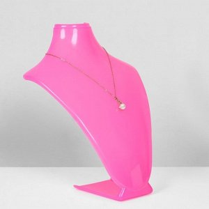 Бюст для украшений, 21x13x33 см, цвет розовый