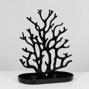 Подставка для украшений «Дерево», 24x12x30 см, цвет чёрный