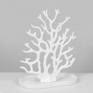 Подставка для украшений «Дерево», 24x12x30 см, цвет белый