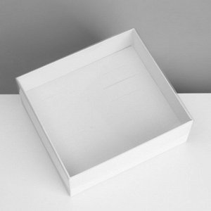 Подставка для украшений «Шкатулка» 12 мест, 18x16x7 см, цвет белый