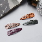 Невидимка для волос &quot;Лира&quot; (набор 10 шт) штрихи, 4,5 см