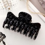 Краб для волос &quot;Глянец&quot; грани, 9 см, чёрный