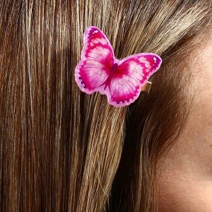 Заколка для волос светящаяся "Бабочка", 3.6 х 3 см