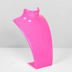 Бюст для украшений, 12x10x20 см, цвет розовый