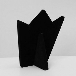 Подставка под серьги «Корона» 20x10x23,5 см, цвет чёрный