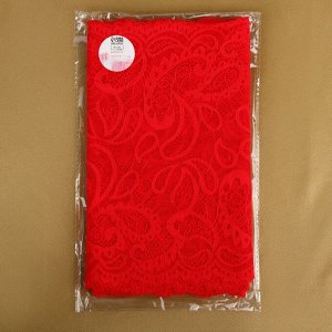 Кружевная эластичная ткань, 230 мм x 2,7 ± 0,5 м, цвет красный
