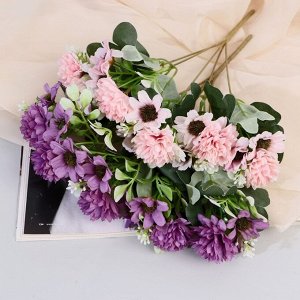 Букет искусственный «Хризантема Камелия», 3.5x31 см, МИКС