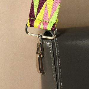 Ручка для сумки «Орнамент косичка», стропа, с карабинами, 139 ± 3 x 3,8 см, цвет разноцветный