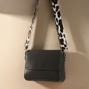 Ручка для сумки «Орнамент леопард», стропа, с карабинами, 139 ± 3 x 3,8 см, цвет молочный