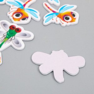Декор для творчества EVA «Стрекозы», набор 12 шт., 10?13 см